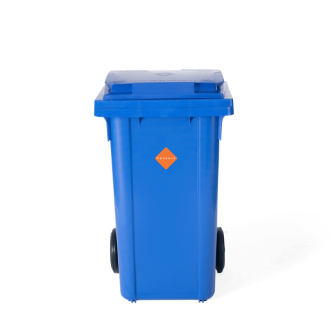 Garbage Trash Bin 120 LTR Phoenix Heavy Duty Waste Container for Home Office Outdoor Use