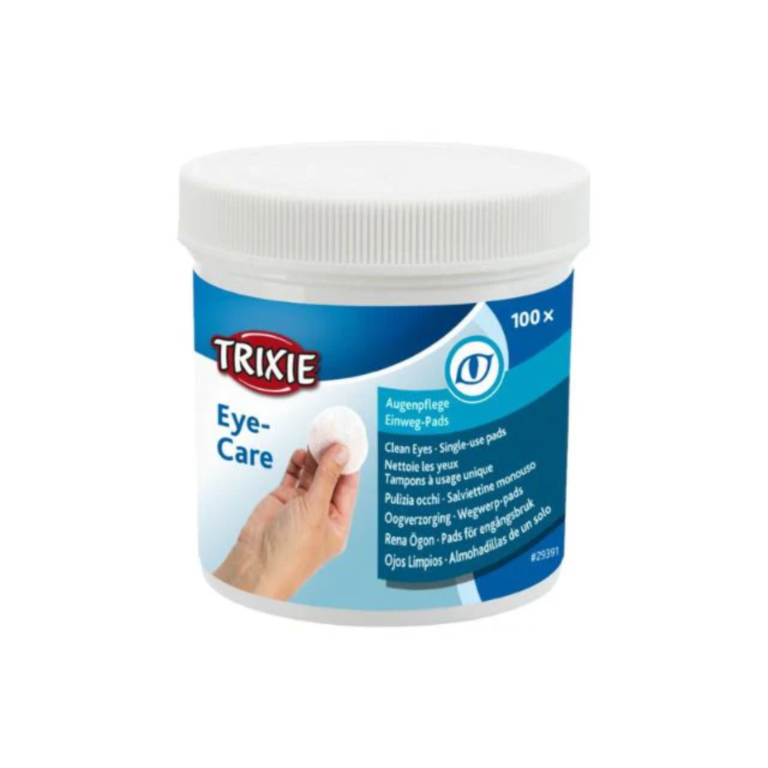 Trixie Eye Care Single Use Wipe Pads Soft Safe Tear Stain Remover for Dogs and Cats Hygiene
