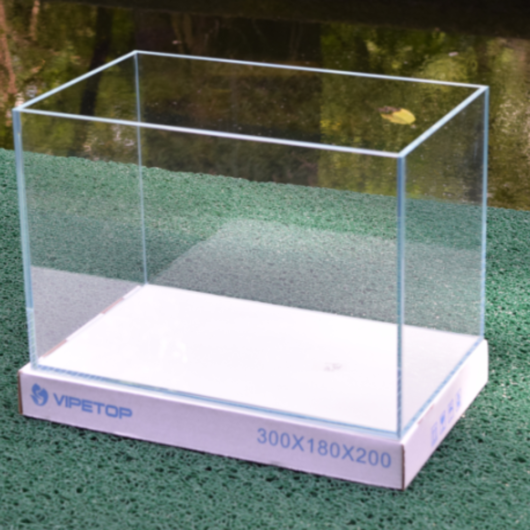 30cm Ultra Crystal Clear Straight Angle Fish Saltwater Tank Durable Glass Aquarium for Home Decor