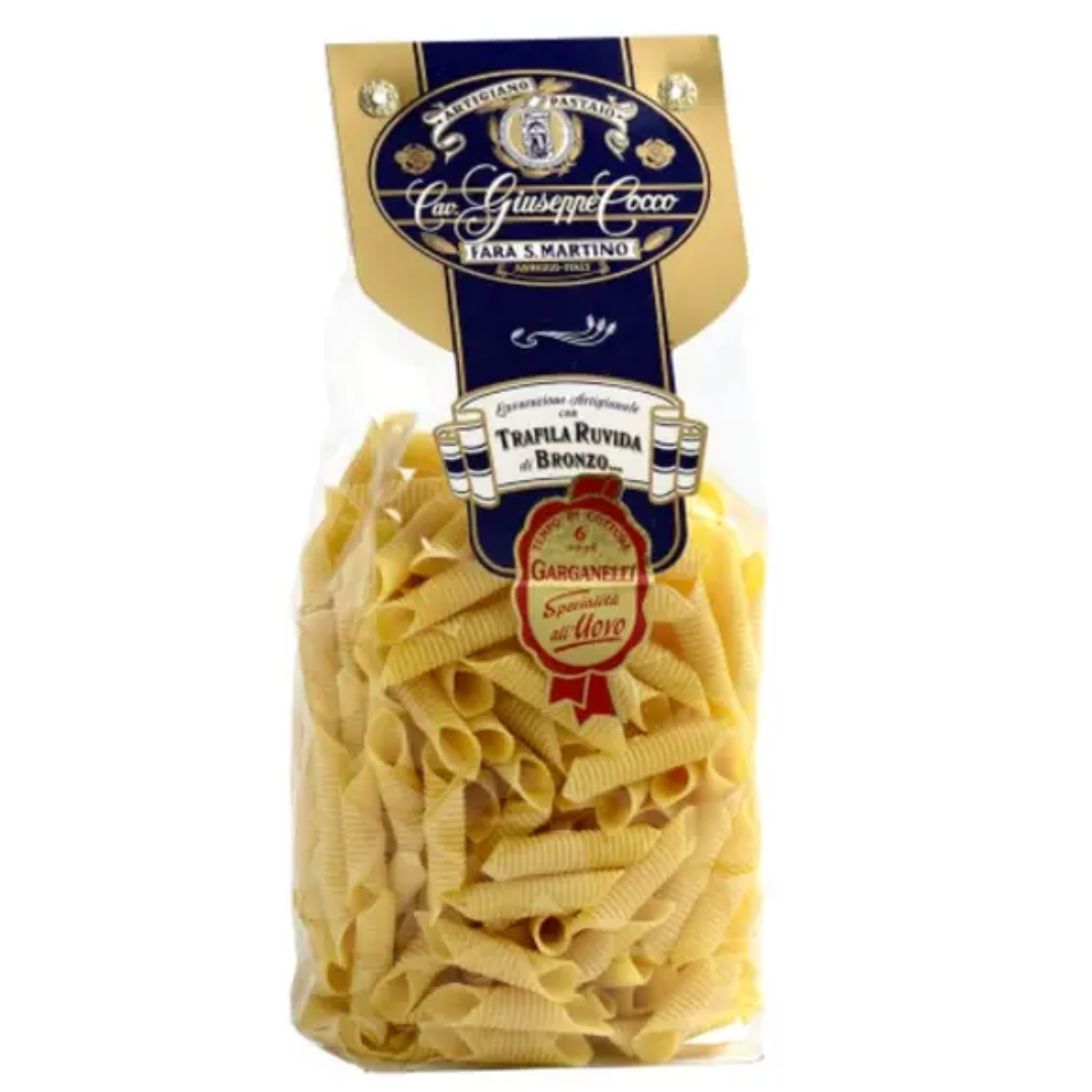 Egg Garganelli Pasta Authentic Italian Ridged Tube Pasta Perfect for Creamy Sauces and Gourmet Dishes