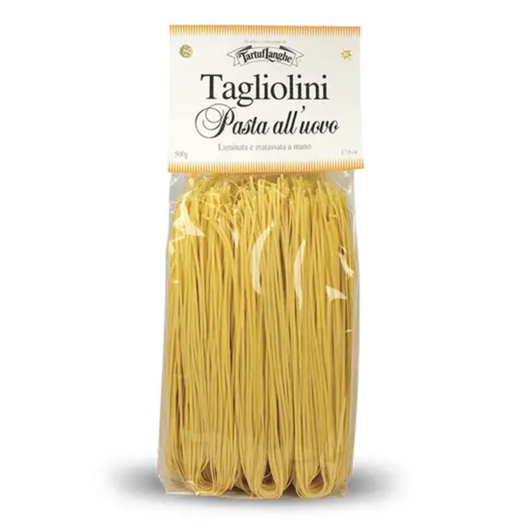 Tagliolini Egg Noodles Traditional Italian Thin Pasta Rich Egg Flavor Ideal for Soups and Fine Dining Recipes