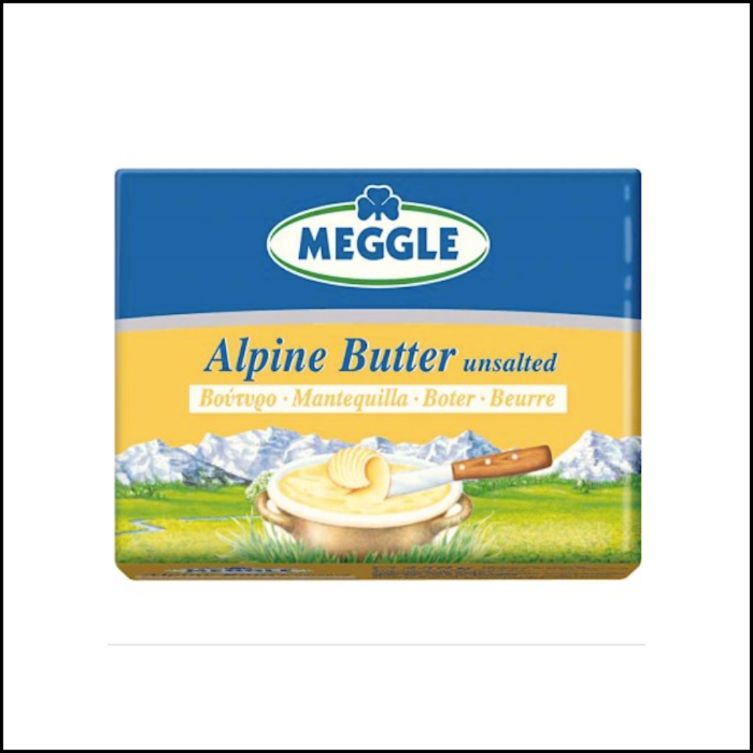 Meggle Original Bavarian Alpine Butter Unsalted 8.8 oz Premium European Butter Rich Creamy Taste