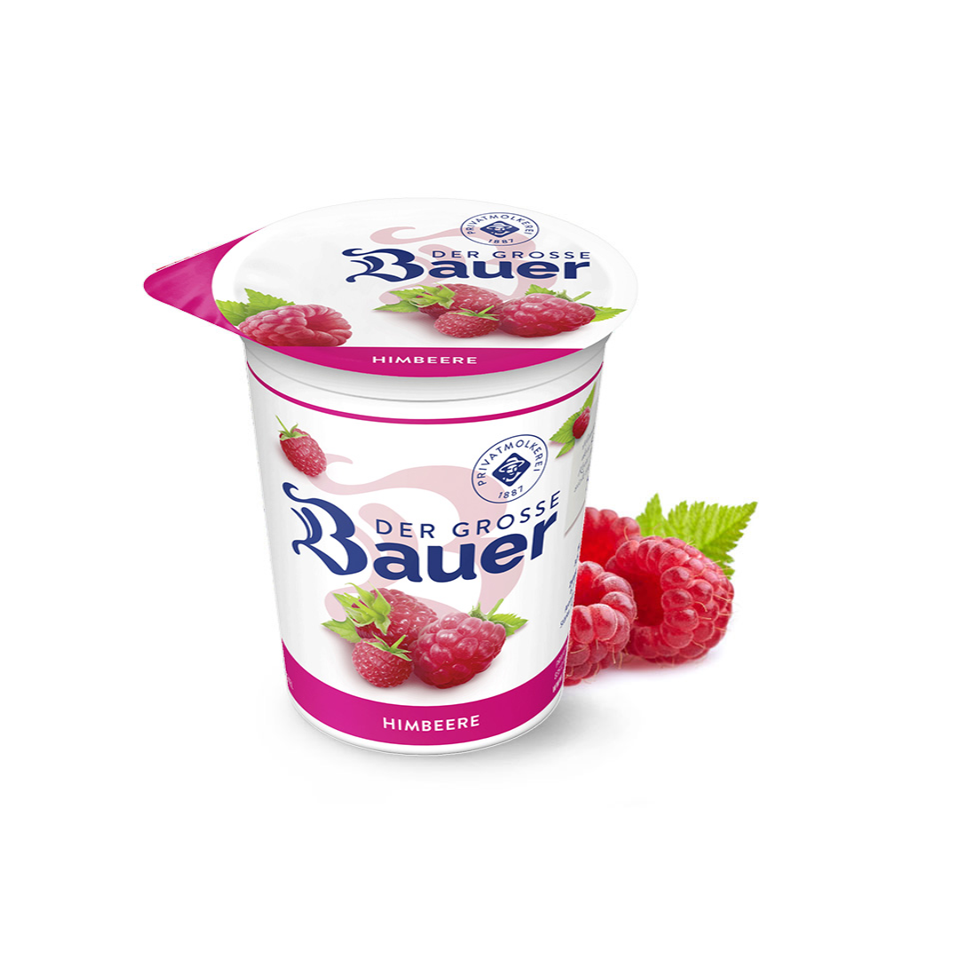 Der Grosse Bauer Raspberry Flavored Yogurt Creamy Fruit Yogurt Delicious Snack Healthy Choice