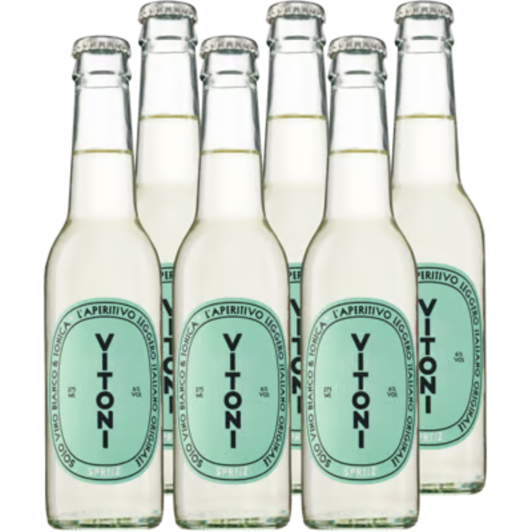 6x VITONI Spritz Bianco Craft Cocktail Aperitivo Ready to Drink Premium Refreshing Beverage