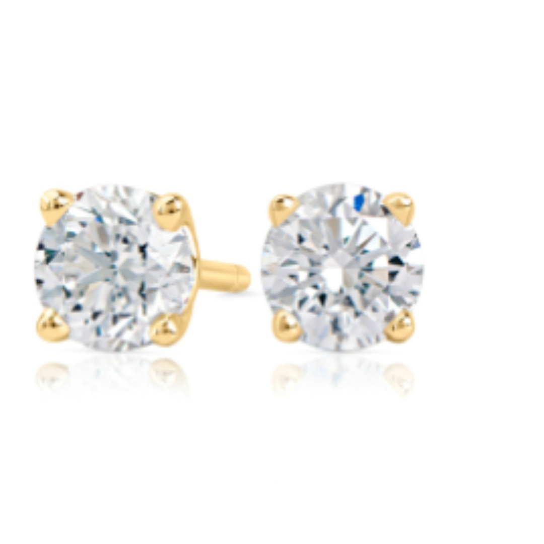 0.5ct Total Lab Grown Diamond Stud Earrings Premium Sparkling Daily Wear Fine Jewelry Gift