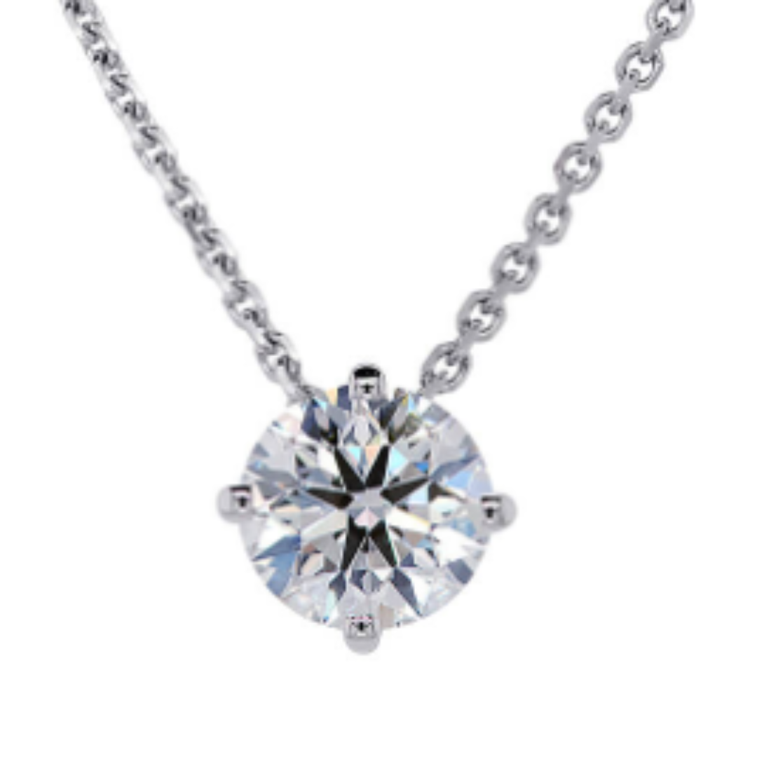 0.7ct IGI Certified Lab Diamond Slider Pendant Elegant Minimal Necklace for Daily Wear Style