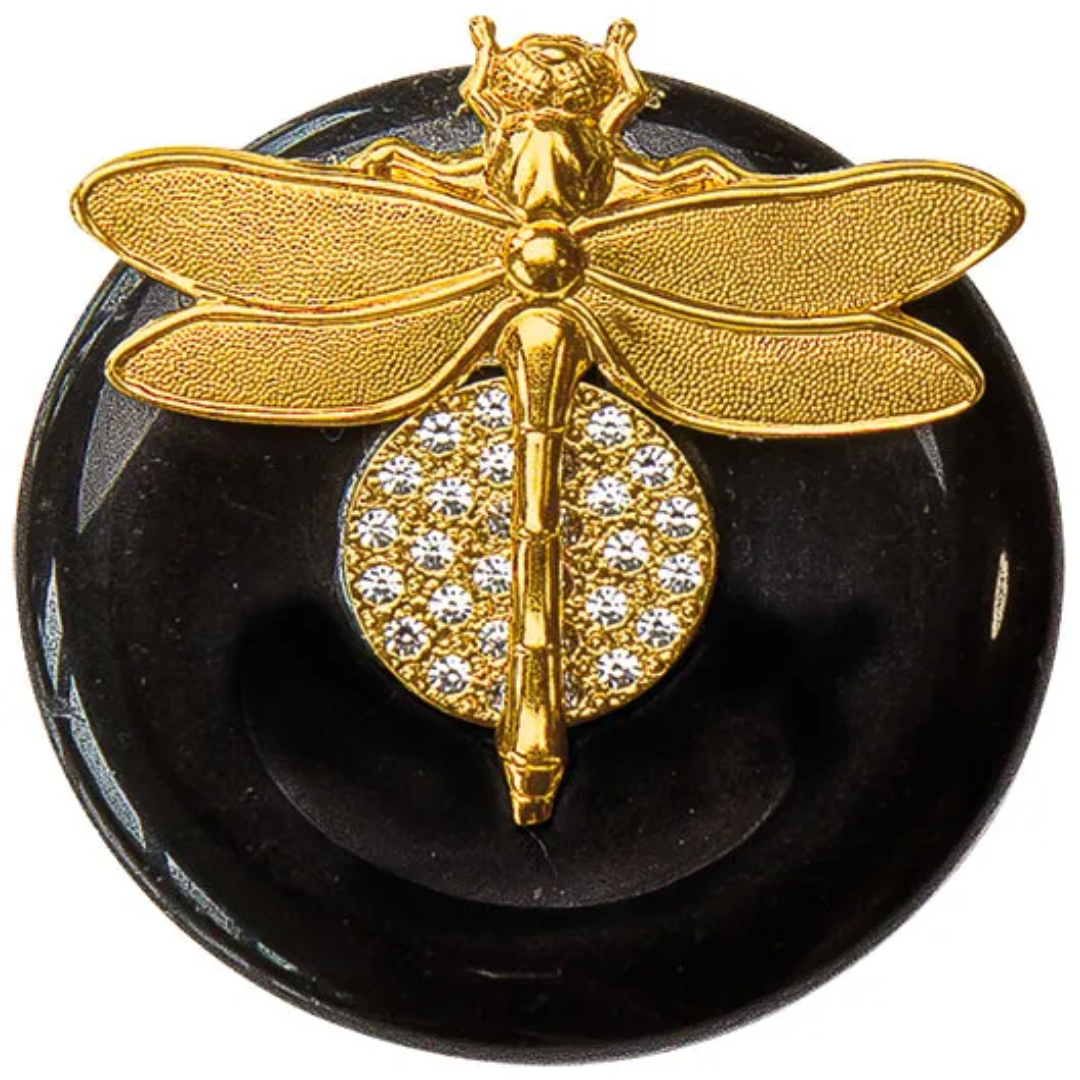 Petra Waszak Dragonfly Brooch Pendant Artistic Jewelry Unique Handmade Designer Accessory Gift