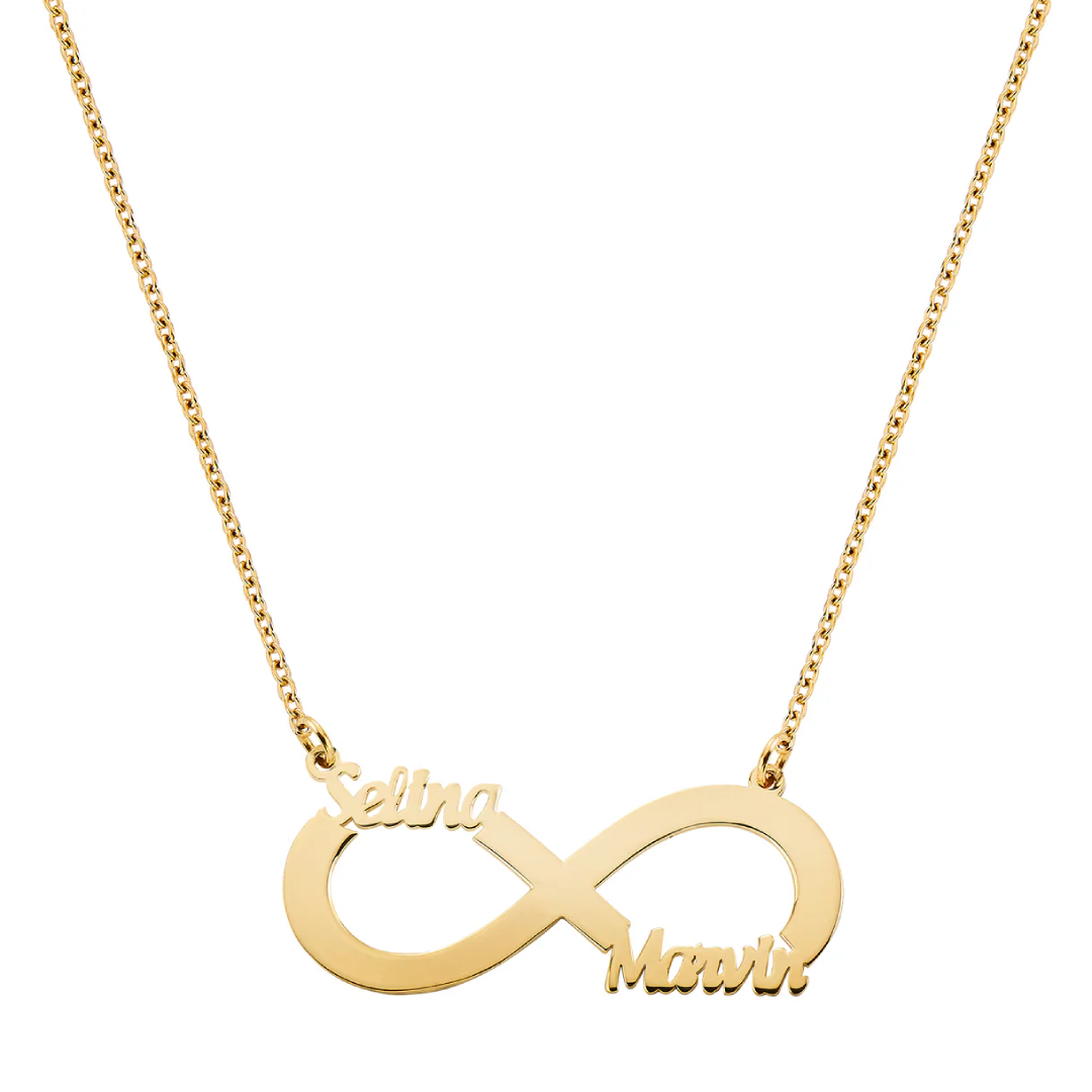Infinity Custom Necklace with Name Personalized Elegant Jewelry Gift for Women and Daily Wear