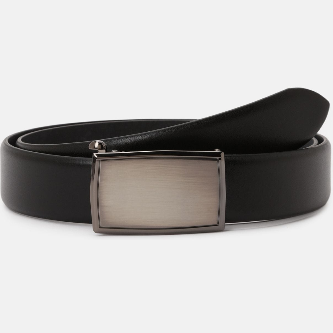 Lloyd Formal Belt 3.5 cm Black Premium Leather Elegant Belt for Office Formal Wear and Business