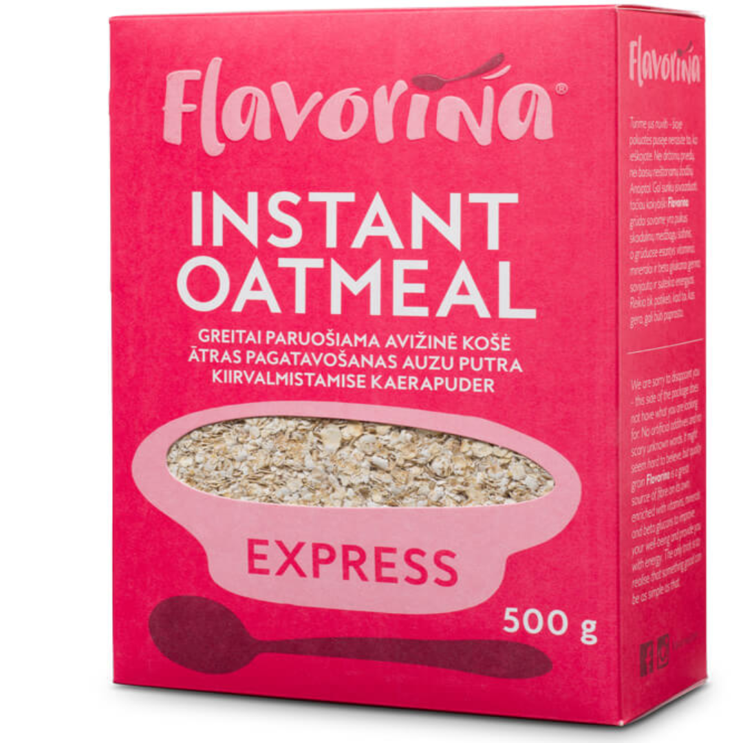 Flavorina Instant Oat Meal Healthy Quick Breakfast Rich Fiber Oats for Energy and Daily Nutrition