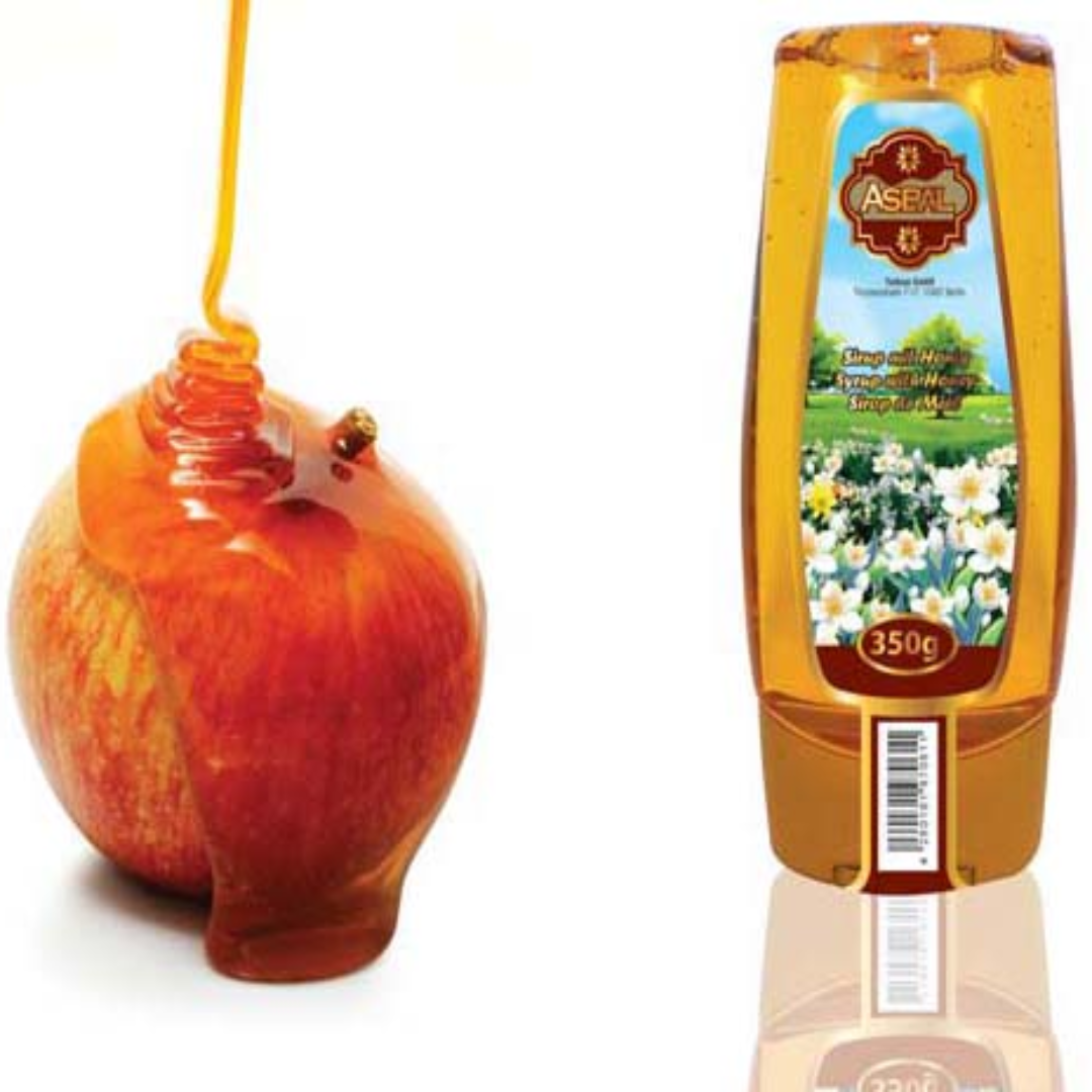 Apple Honey Syrup with Balls 350 Grams Natural Sweet Syrup Delicious Dessert Topping