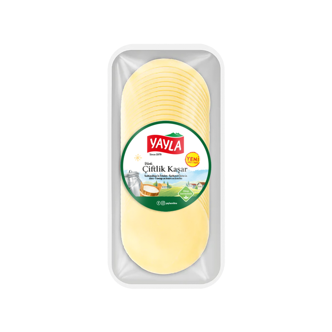Kashkaval Pasta Filata Cheese Slices 250g Premium Semi Hard Cheese Ideal for Sandwich Cooking