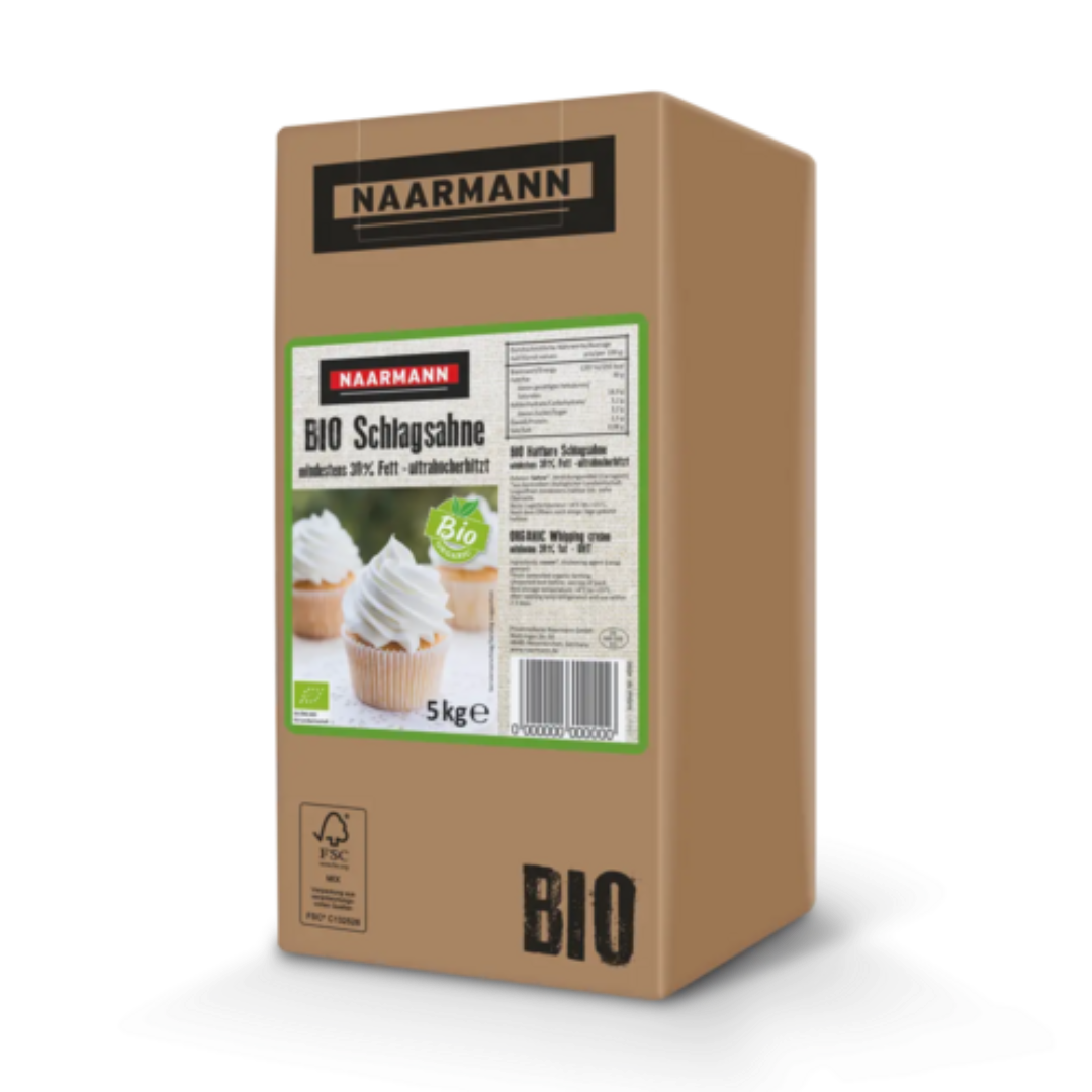 Organic Long Life Whipping Cream 30 Percent Fat Rich Cream for Desserts Cooking and Baking