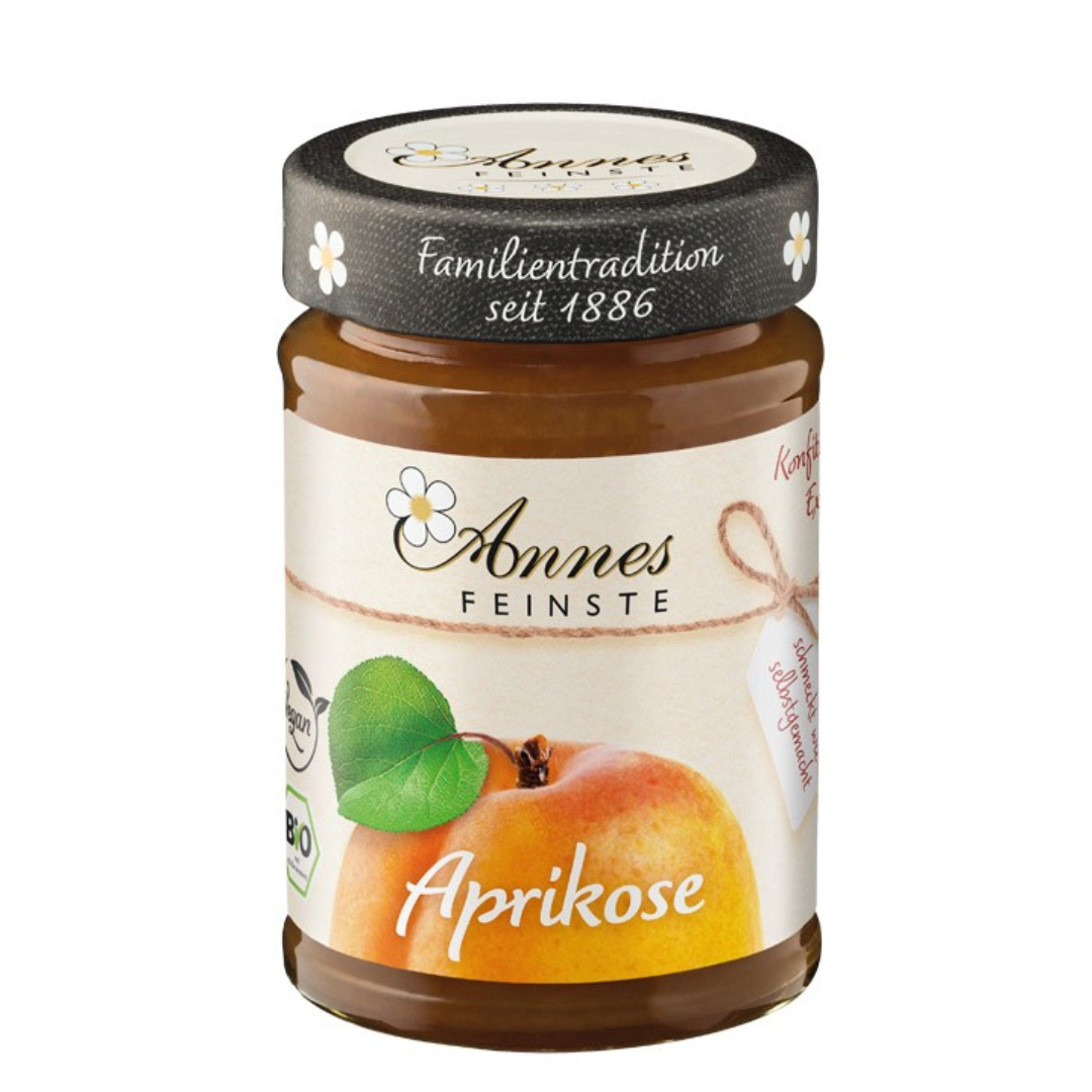 Anne’s Finest Organic Apricot Jam Extra Premium Fruit Spread Natural Sweet Preserve for Breakfast