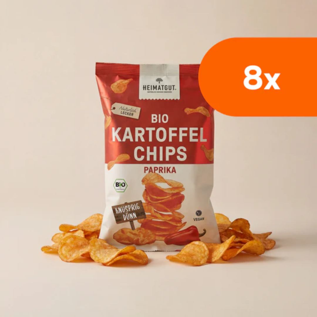 Organic Potato Chips with Paprika Crispy Spicy Snack Premium Quality Chips for Party and Travel