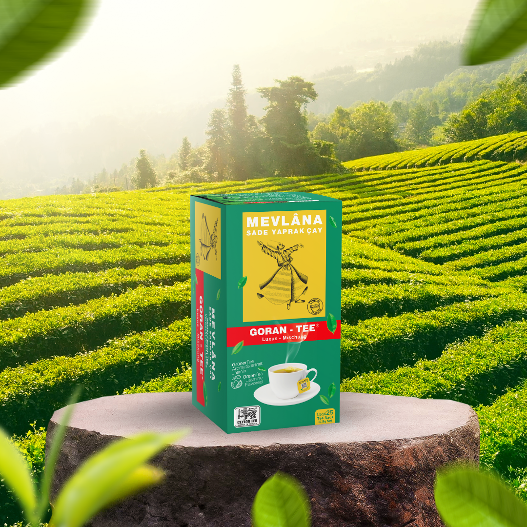 Goran Tea Mevlana Green Tea Bags Healthy Antioxidant Rich Turkish Yeşil Poşet Çay for Daily Wellness