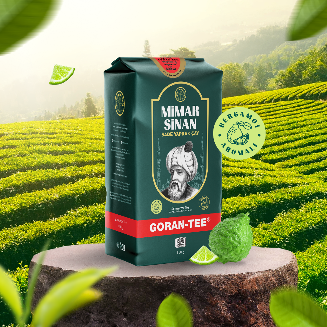 Goran Tea Mimar Sinan Black Tea 800g Premium Turkish Çay Rich Aroma Strong Flavor for Tea Lovers