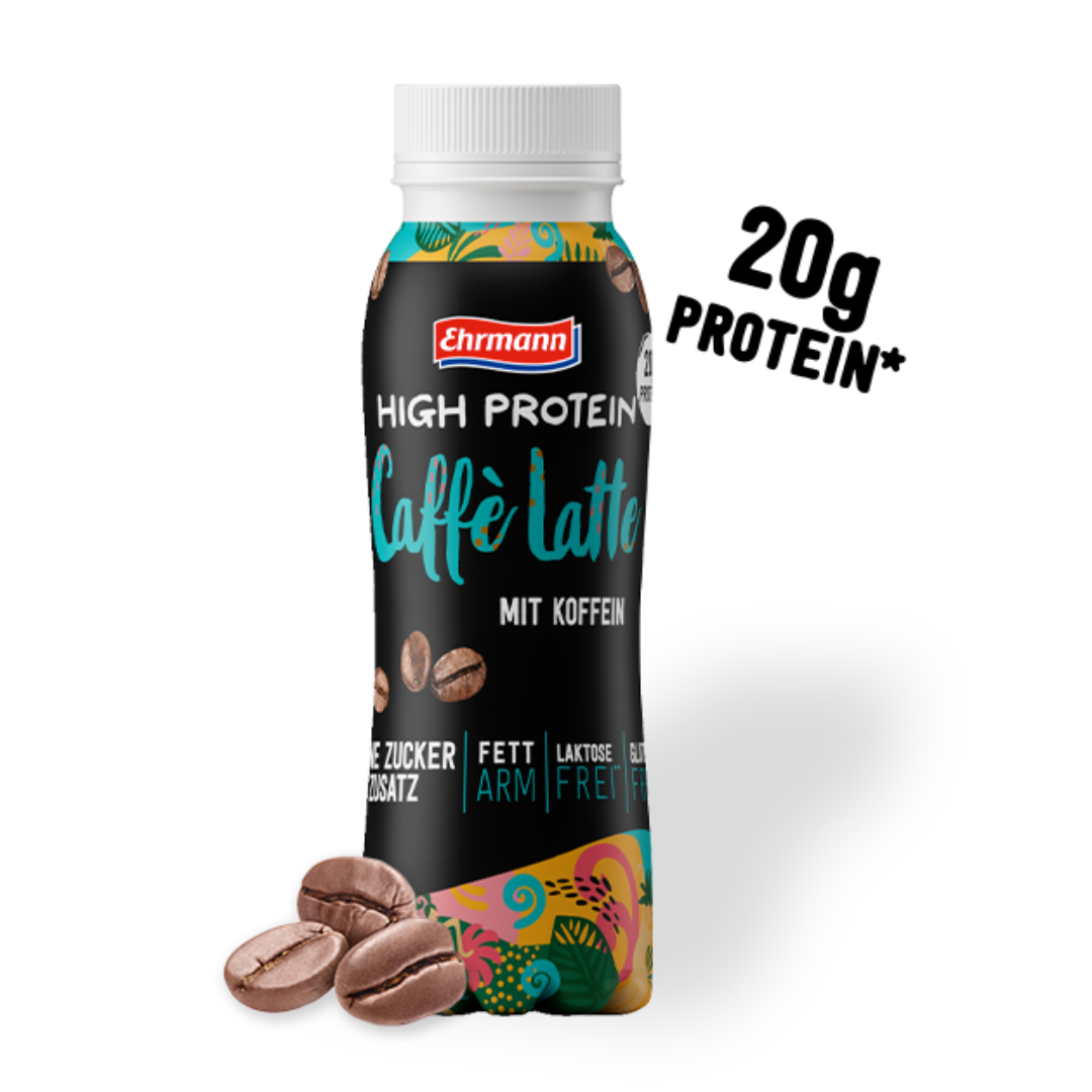 Caffè Latte High Protein Drink Coffee Beverage Energy Boosting Protein Rich Drink for Fitness
