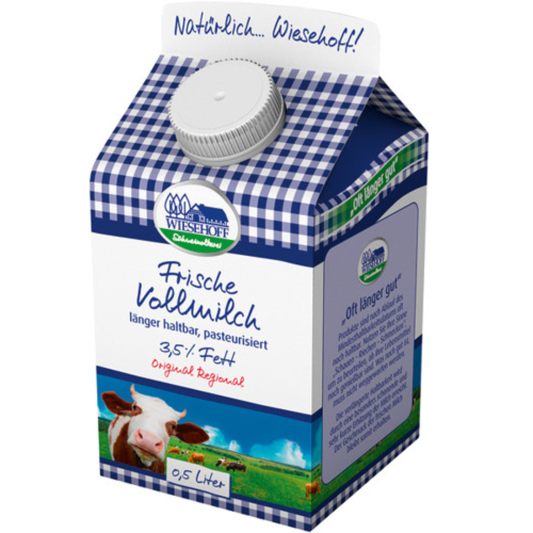 Fresh Whole Milk 3.5% 500ml Rich Creamy Farm Fresh Dairy Milk Natural Taste Healthy Drink