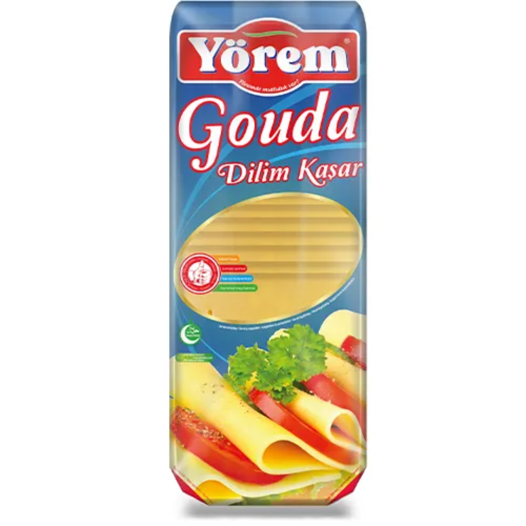 Gouda Sliced Cheese Premium Mild Flavor Cheese Slices Ideal for Sandwich Burgers and Snacks