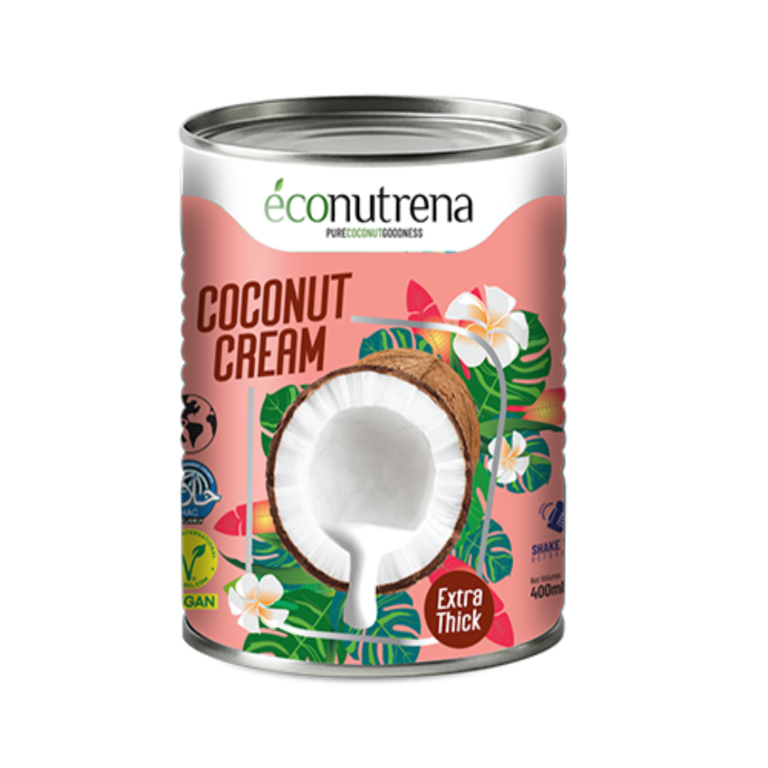 Econutrena Heavy Coconut Milk Powder Rich Coconut Powder for Cooking Baking Creamy Recipes