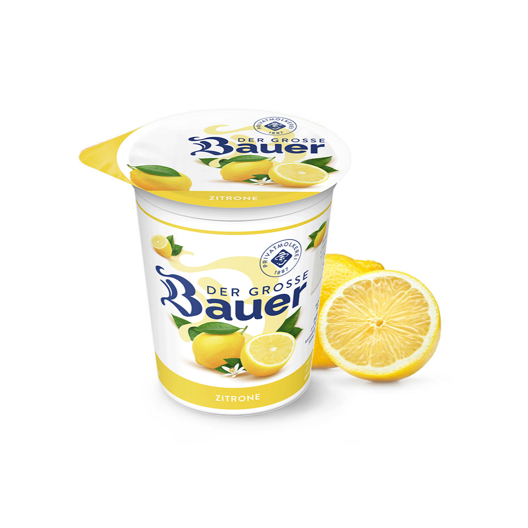 The Great Farmer Lemon Yoghurt Fresh Creamy Citrus Flavor Yogurt Healthy Refreshing Dairy Snack