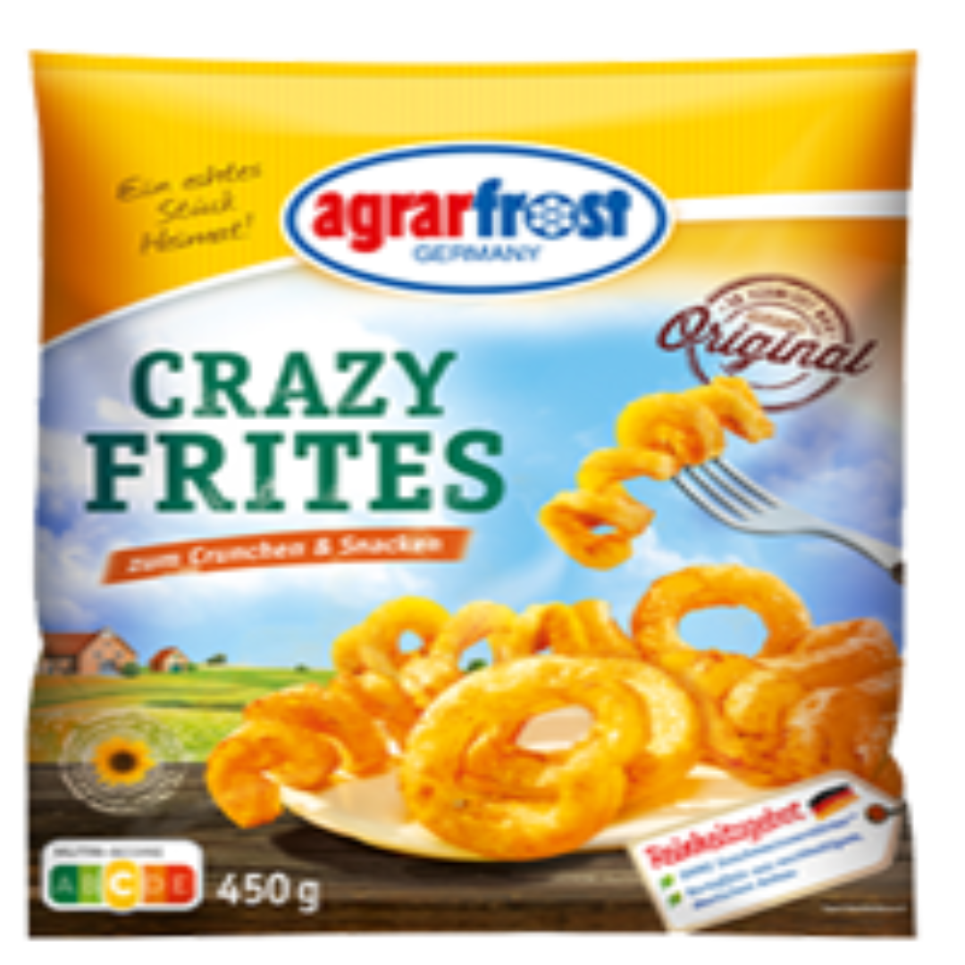 Crazy Frites The Original Premium Frozen French Fries Crispy Tasty Snack for Frying and Serving