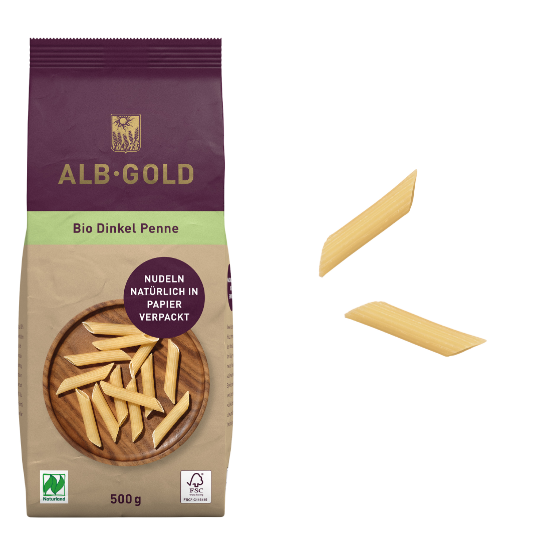 Organic Spelt Penne Pasta Healthy Whole Grain Pasta High Fiber Organic Meal Choice for Cooking