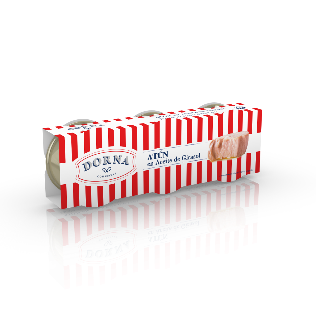 Dorna Tuna in Sunflower Oil Pack 3 (3 x 52g drained)