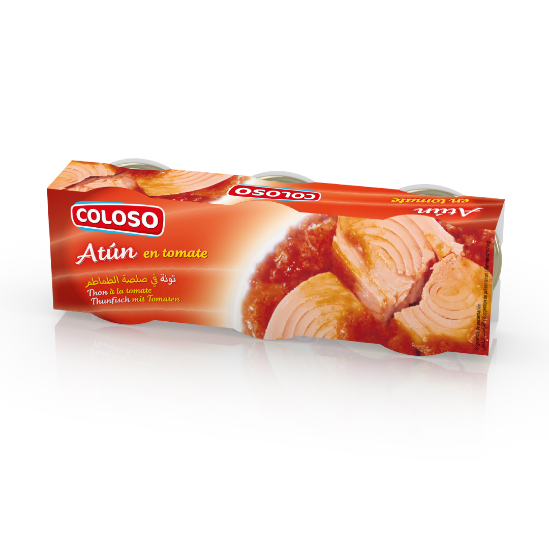 Coloso Tuna in Tomato Sauce Pack of 3 Delicious Canned Tuna 3 x 52g Drained Weight Flavorful