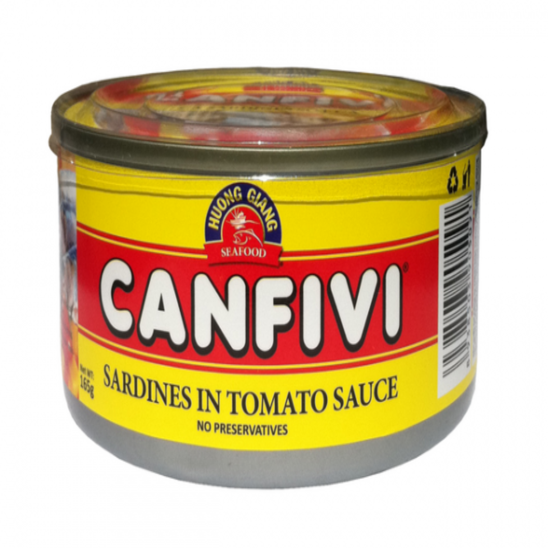 Sardines in Tomato Sauce CANFIVI Canned Seafood Rich Flavor Healthy Protein Ready Meal