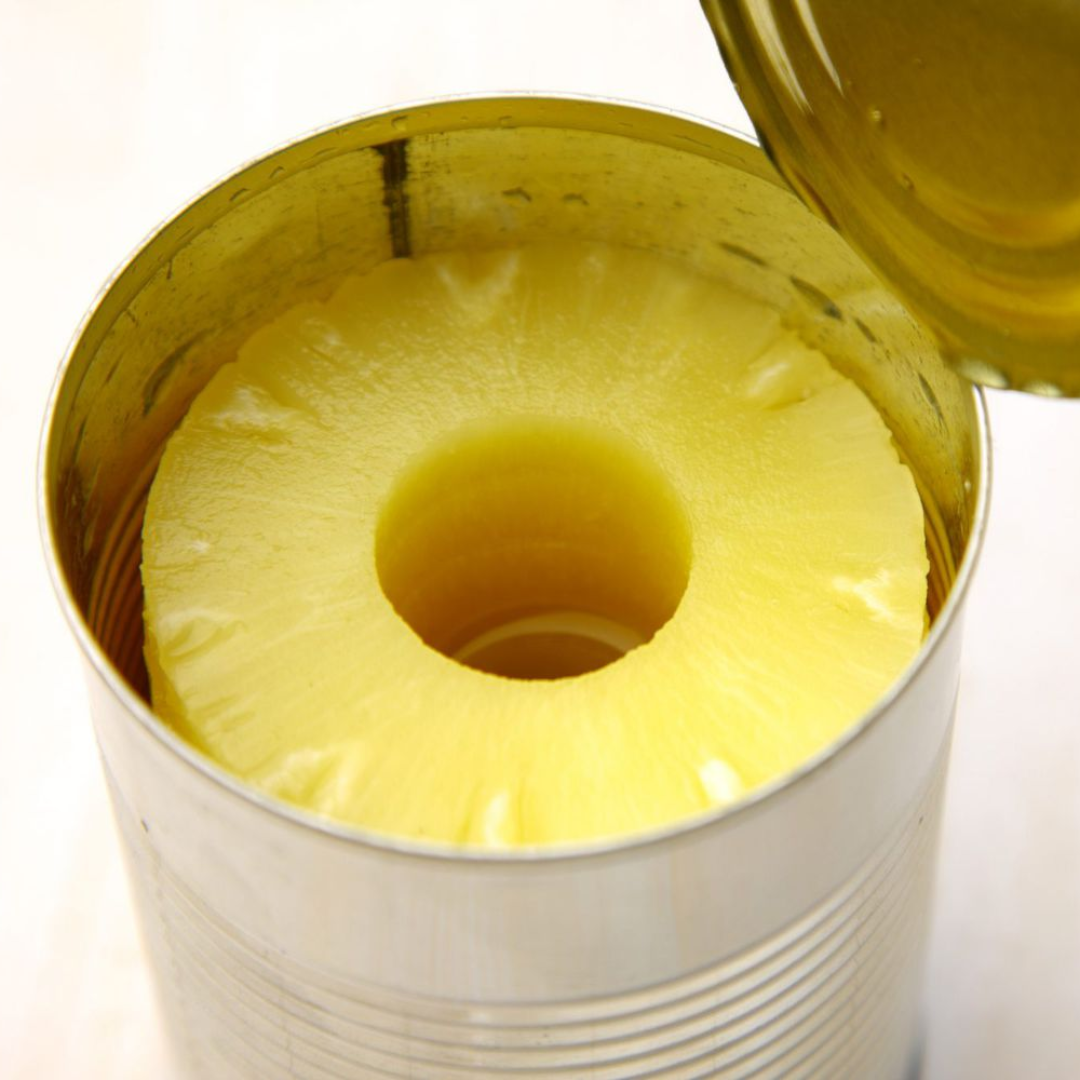 Canned Pineapple Sweet Juicy Fruit in Syrup Ready to Eat Perfect for Desserts and Cooking