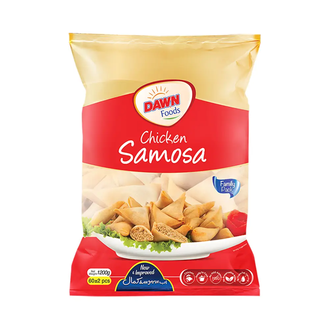 Dawn Foods Chicken Samosas Frozen Crispy Indian Snack Stuffed Chicken Filling Ready to Fry