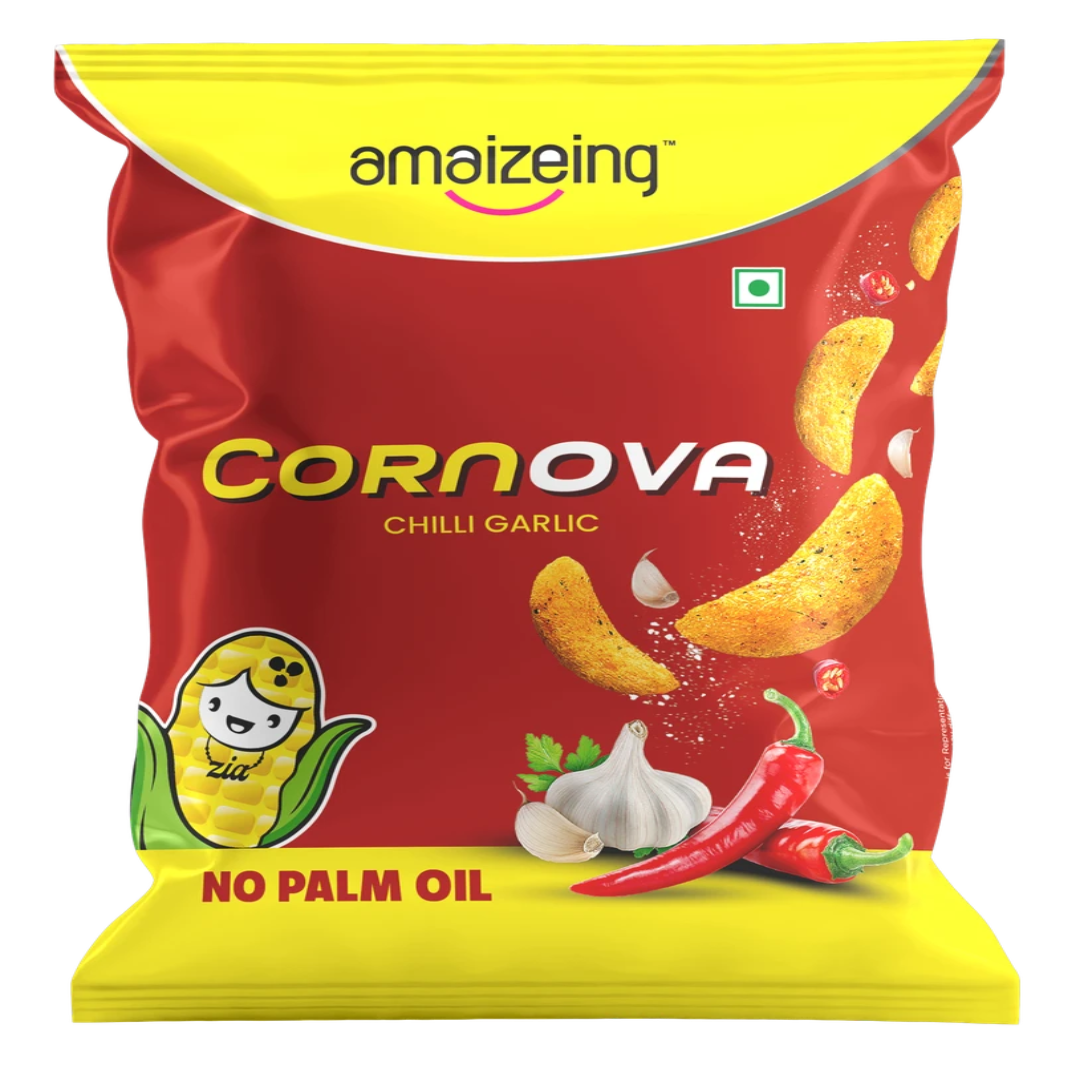Chilli Garlic Snacks Spicy Crunchy Namkeen Taste Packed Ready to Eat Evening Snack Delight