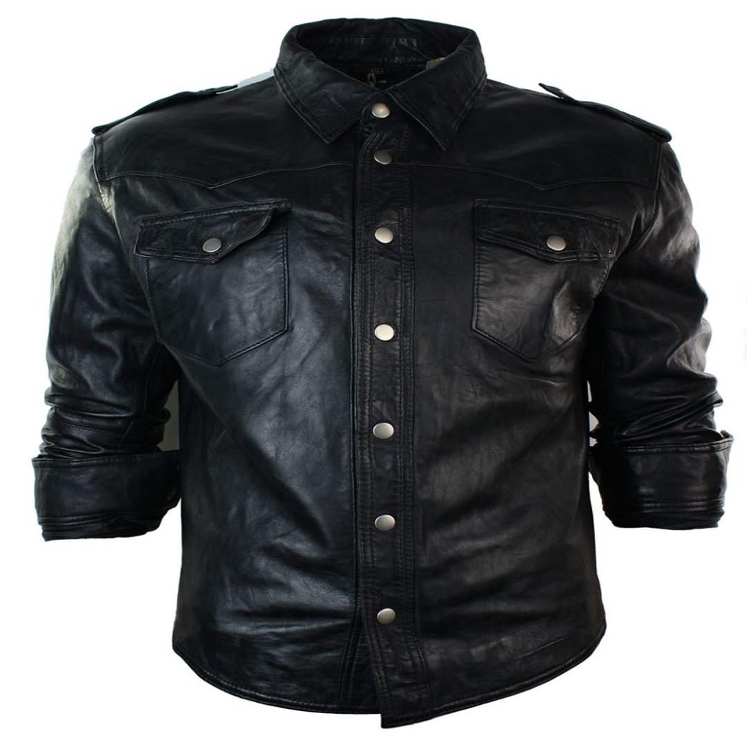 Black Leather Dress Elegant Stylish Genuine Leather Outfit Perfect Party Wear Fashion Choice