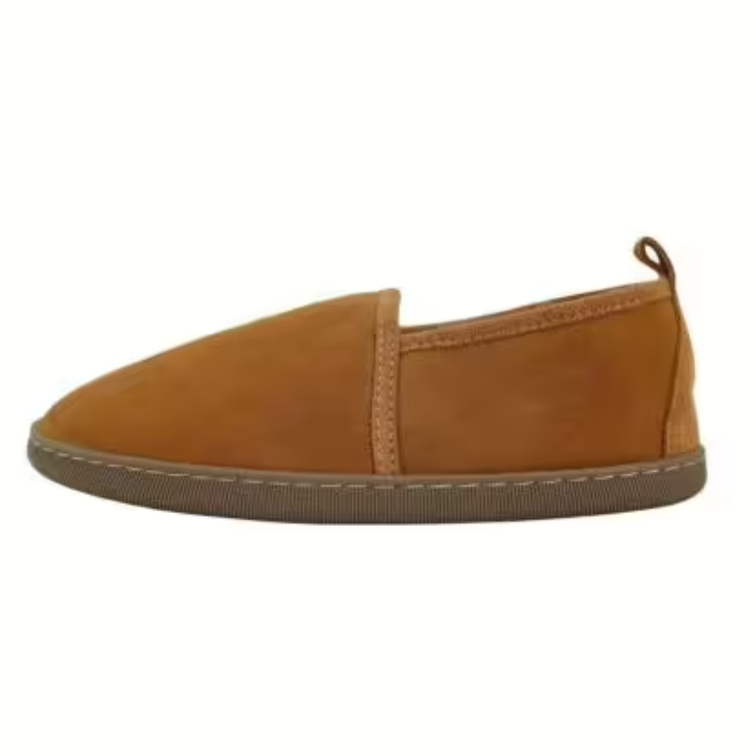 Lambskin Women's Leather Slippers HUBERT Soft Comfortable Premium Indoor Luxury Footwear