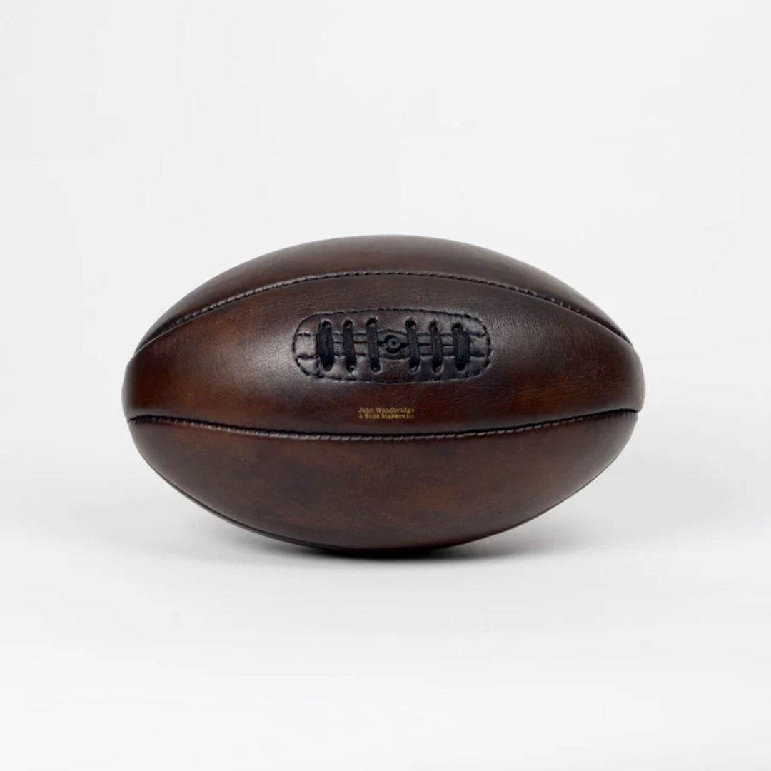 Vintage Leather Rugby Ball 1920 Classic Retro Style Premium Leather Ball Collector Sports Item