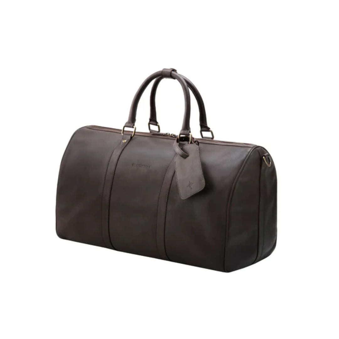 Weekender James Leather Sports Bag Premium Travel Gym Bag Stylish Durable Leather Duffel Bag