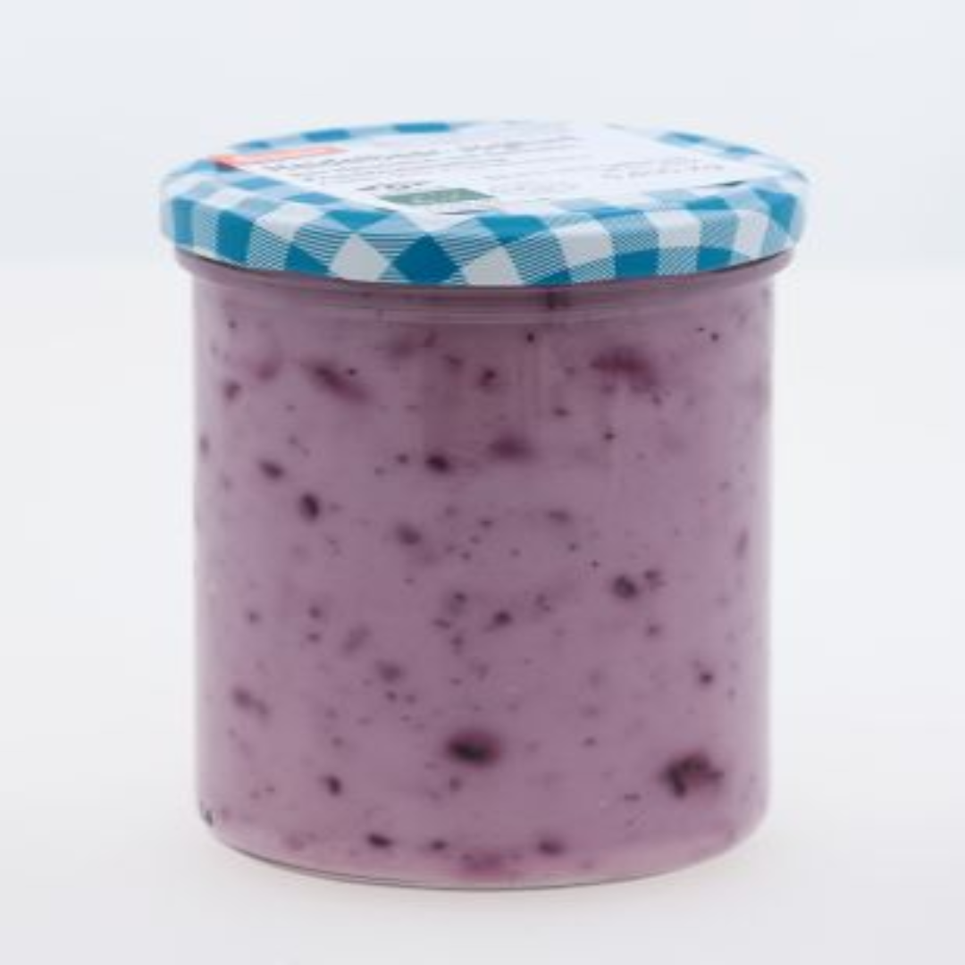 Demeter Organic Fruit Yogurt 400g Mango Blueberry Glass Jar Premium Natural Dairy Healthy Snack