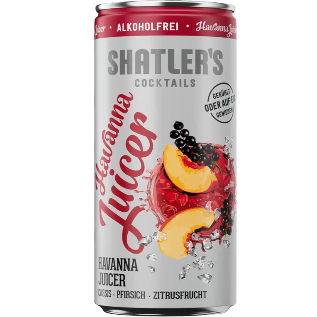Shatler Havanna Juice Non Alcoholic 12 Pack 0.25L Cans Refreshing Cocktail Style Drink Ready to Enjoy