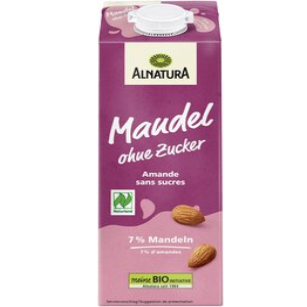 Natural Almond Drink Dairy Free Plant Based Milk Alternative Smooth Healthy Vegan Beverage