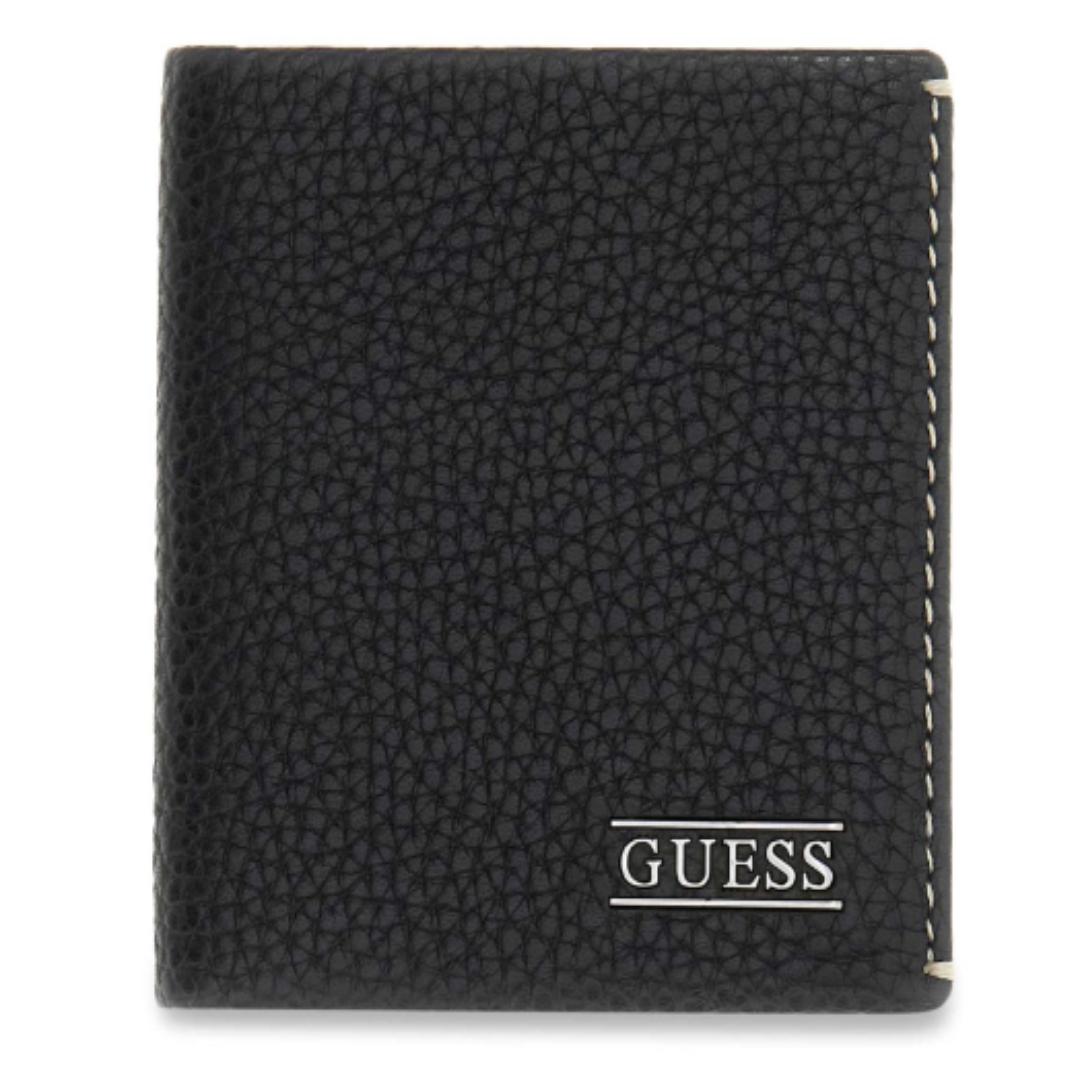 Boston Bifold Wallet S Black Premium Leather Compact Wallet Stylish Everyday Use Card Holder
