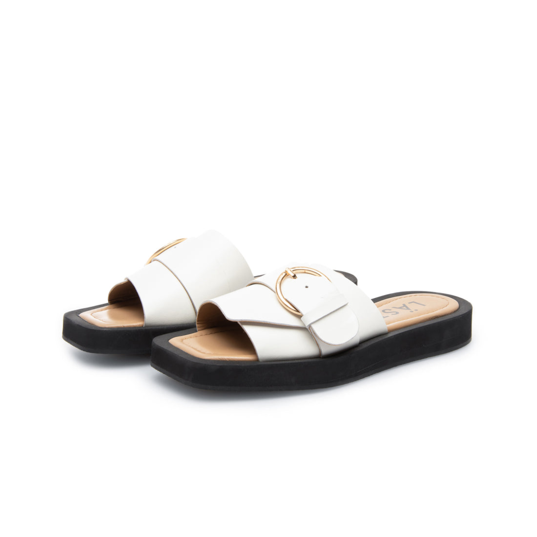 Selma Leather Flats Off White Comfortable Premium Leather Ballet Flats for Everyday Wear