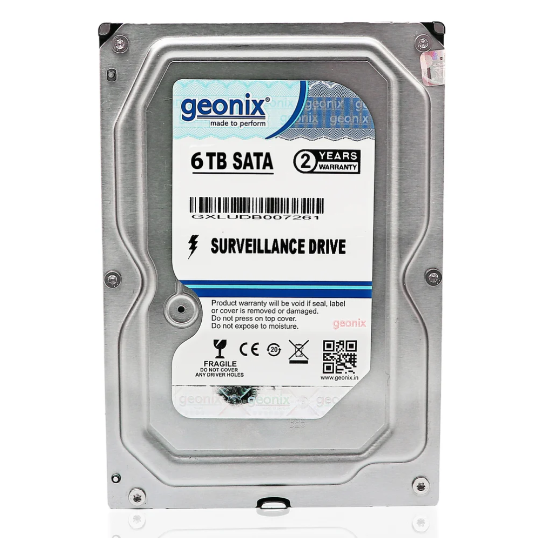 Stainless Steel Geonix 6TB Hard Disk Drive
