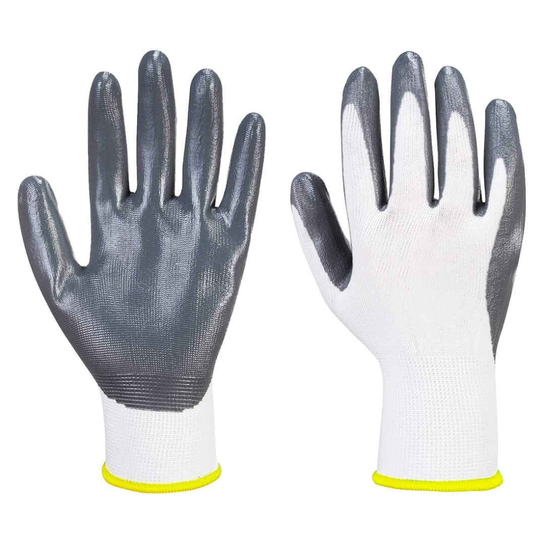 Robustt Nylon Nitrile Coated Industrial Safety Hand Gloves - Wholesale