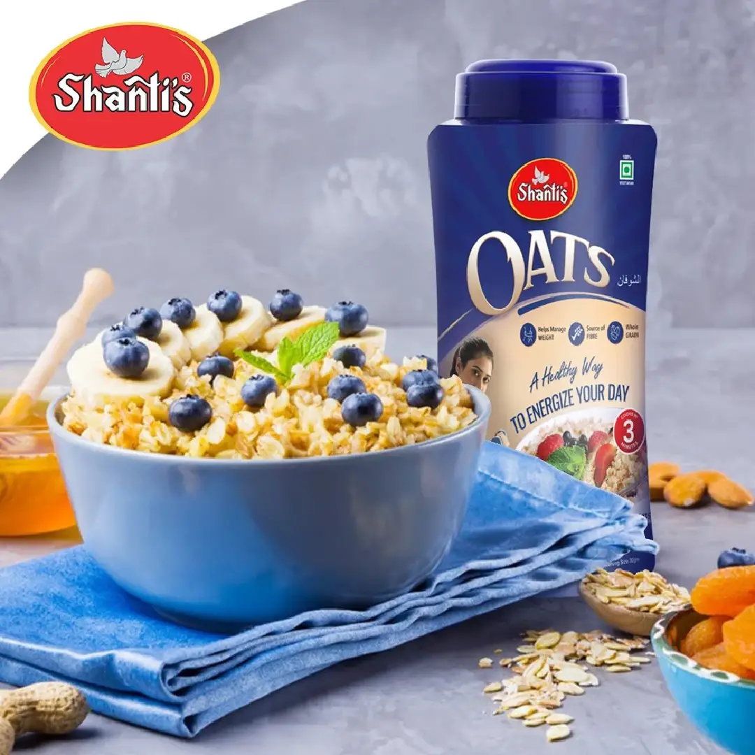 Shanti's Quick Oats Flakes – High in Protein for Healthy Mornings