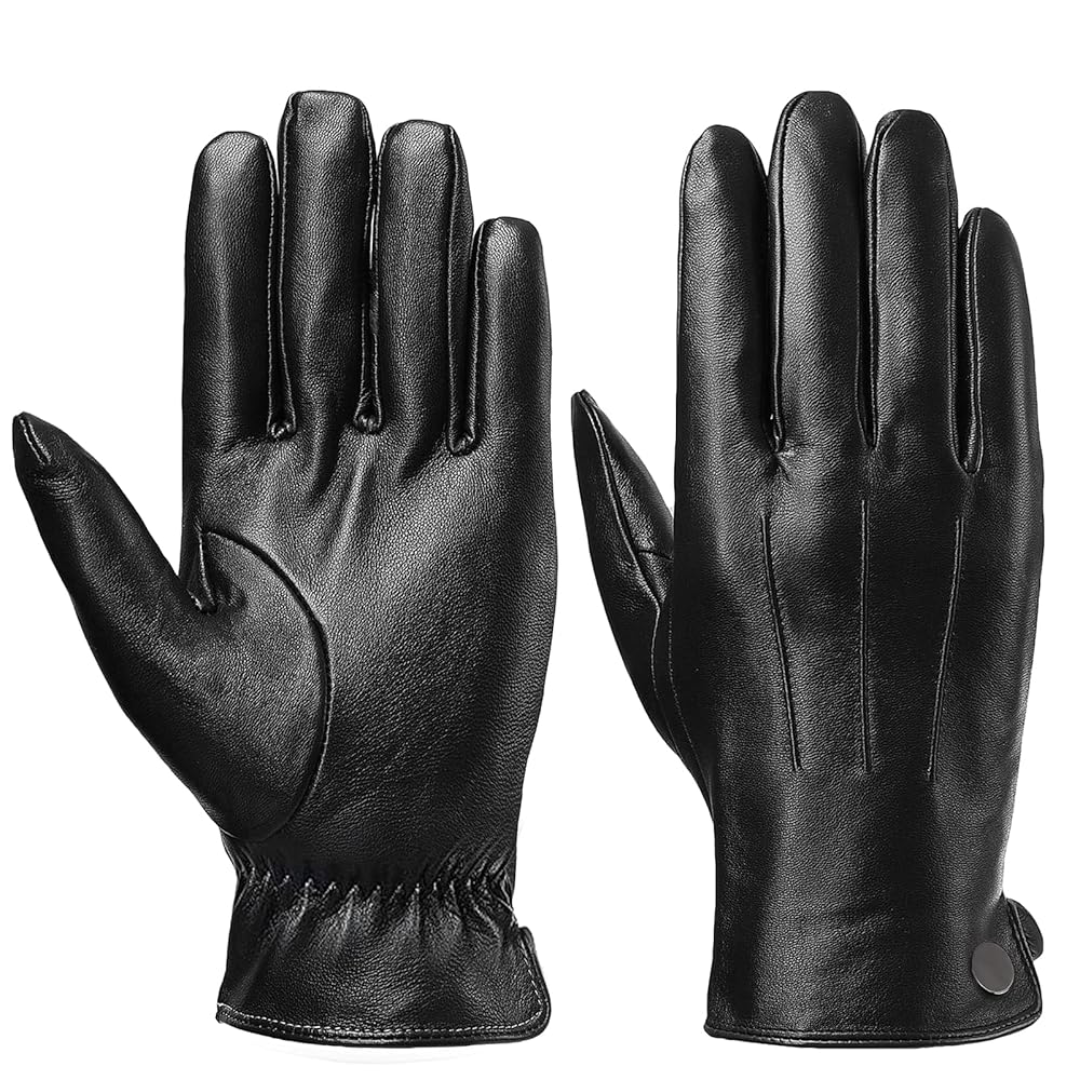 Premium Winter Leather Gloves For Men