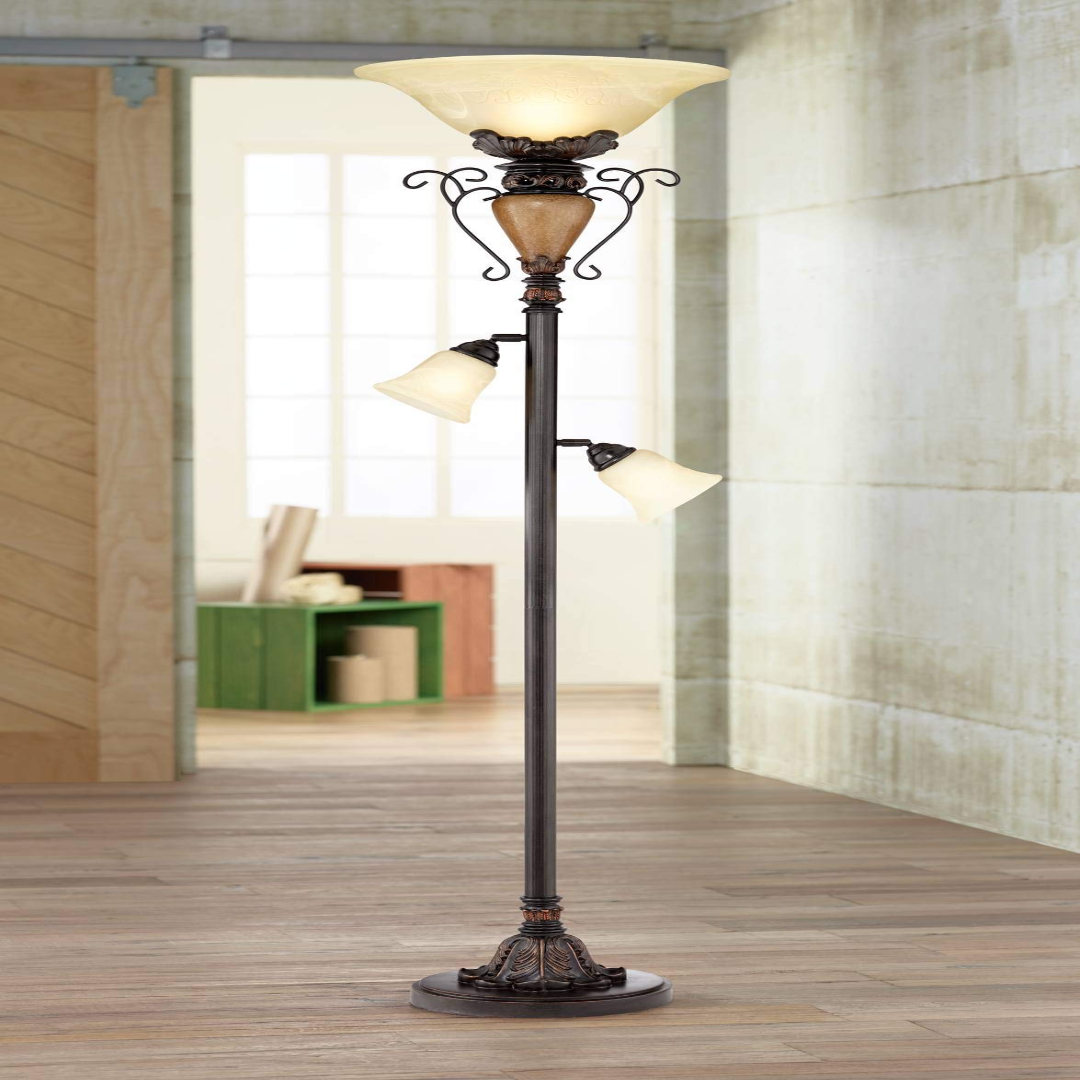 Henley Torchiere Floor Lamp – Elegant Uplight Design | USA Supplier