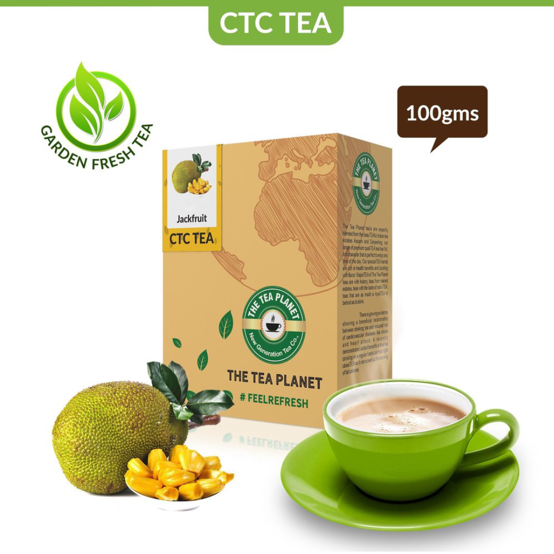 The Tea Planet - Jackfruit Chai with Milk 100gm/200gm/400gm/1 kg, Granules