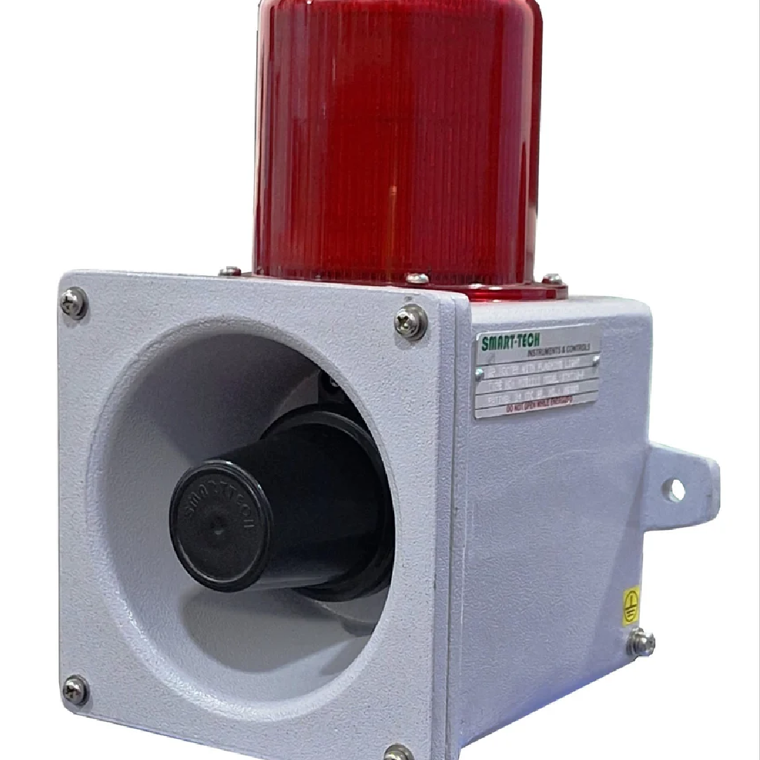 ndustrial Hooter With Flashing Light / Audio Video Signaling Device